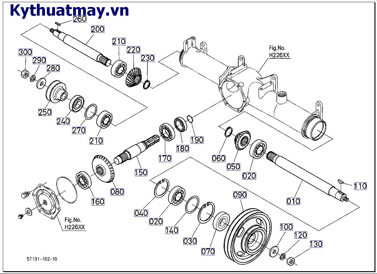 Trục truyền động xilanh đập